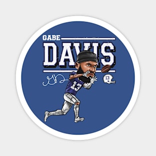 Gabriel Davis Buffalo Cartoon Magnet